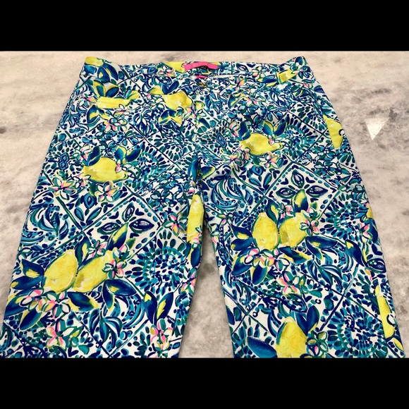 Lilly Pulitzer Size 10 Cropped Ankle Pants - Picture 4 of 8